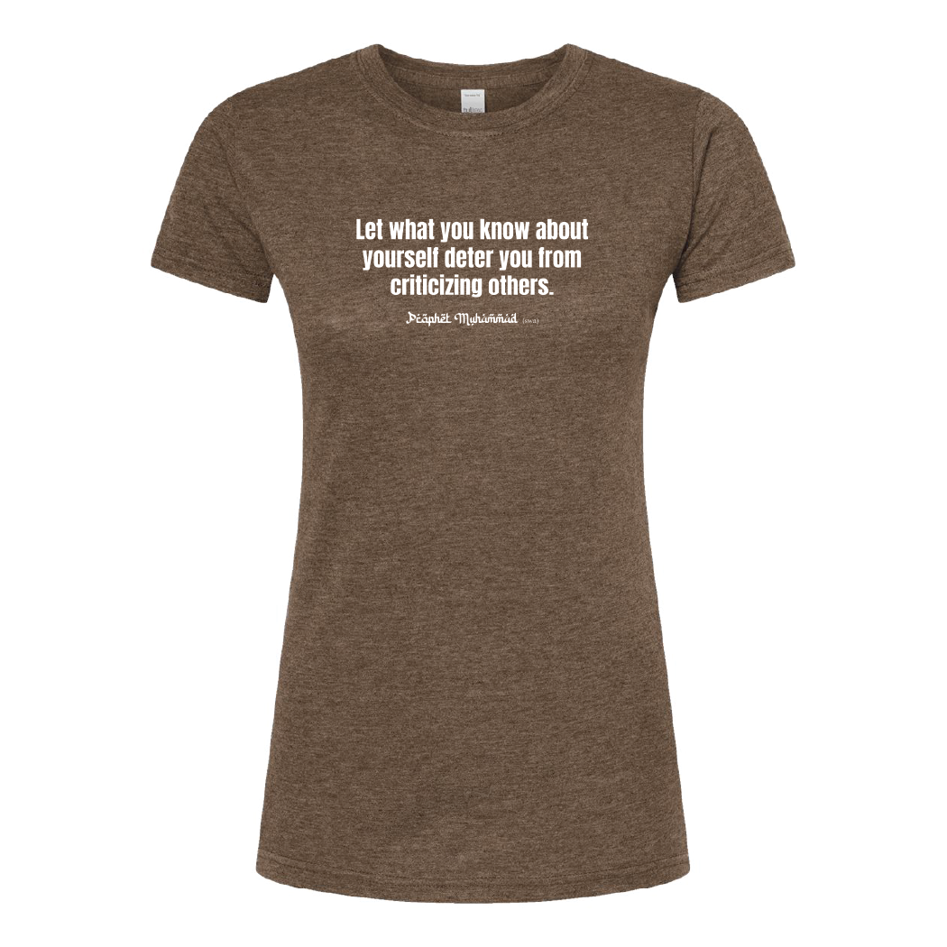 Criticizing Others Ladies Tee