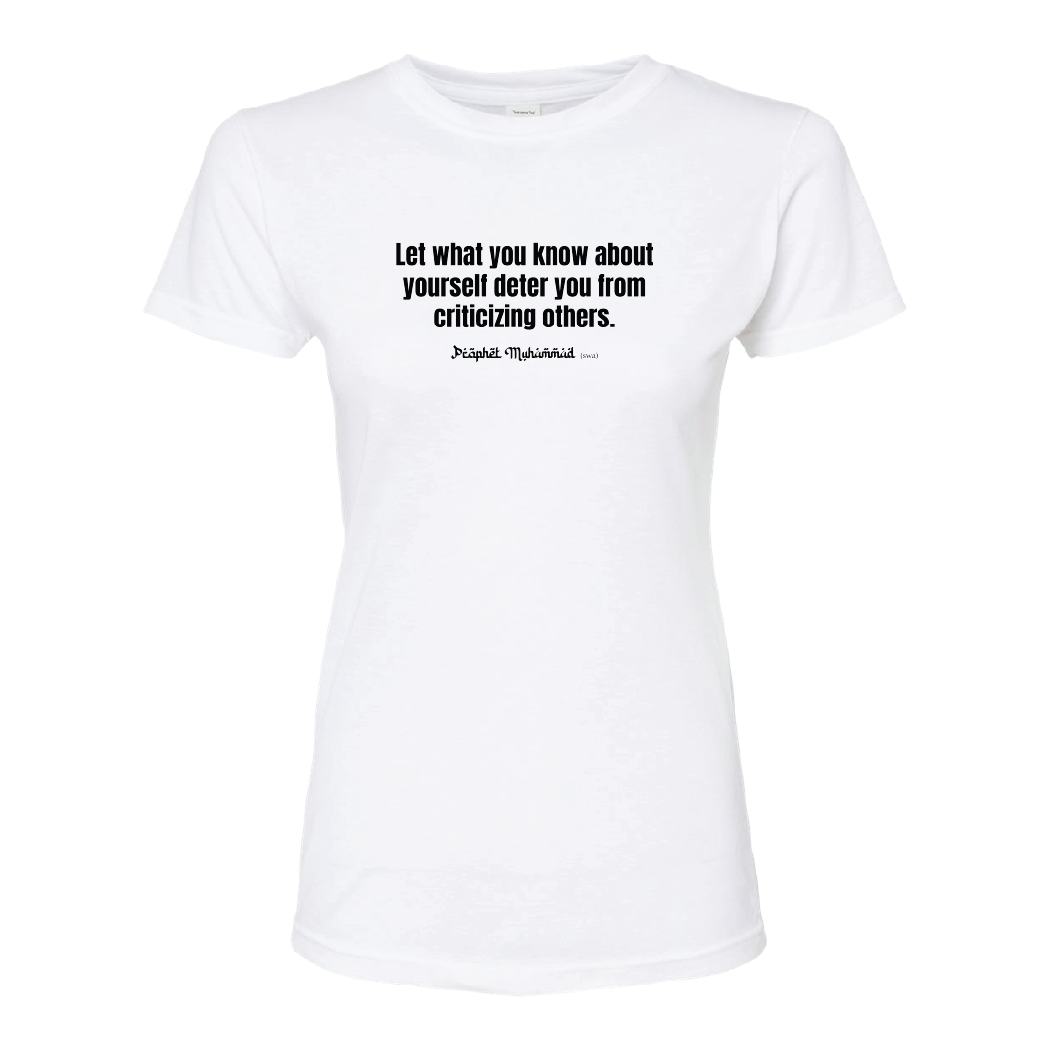Criticizing Others Ladies Tee