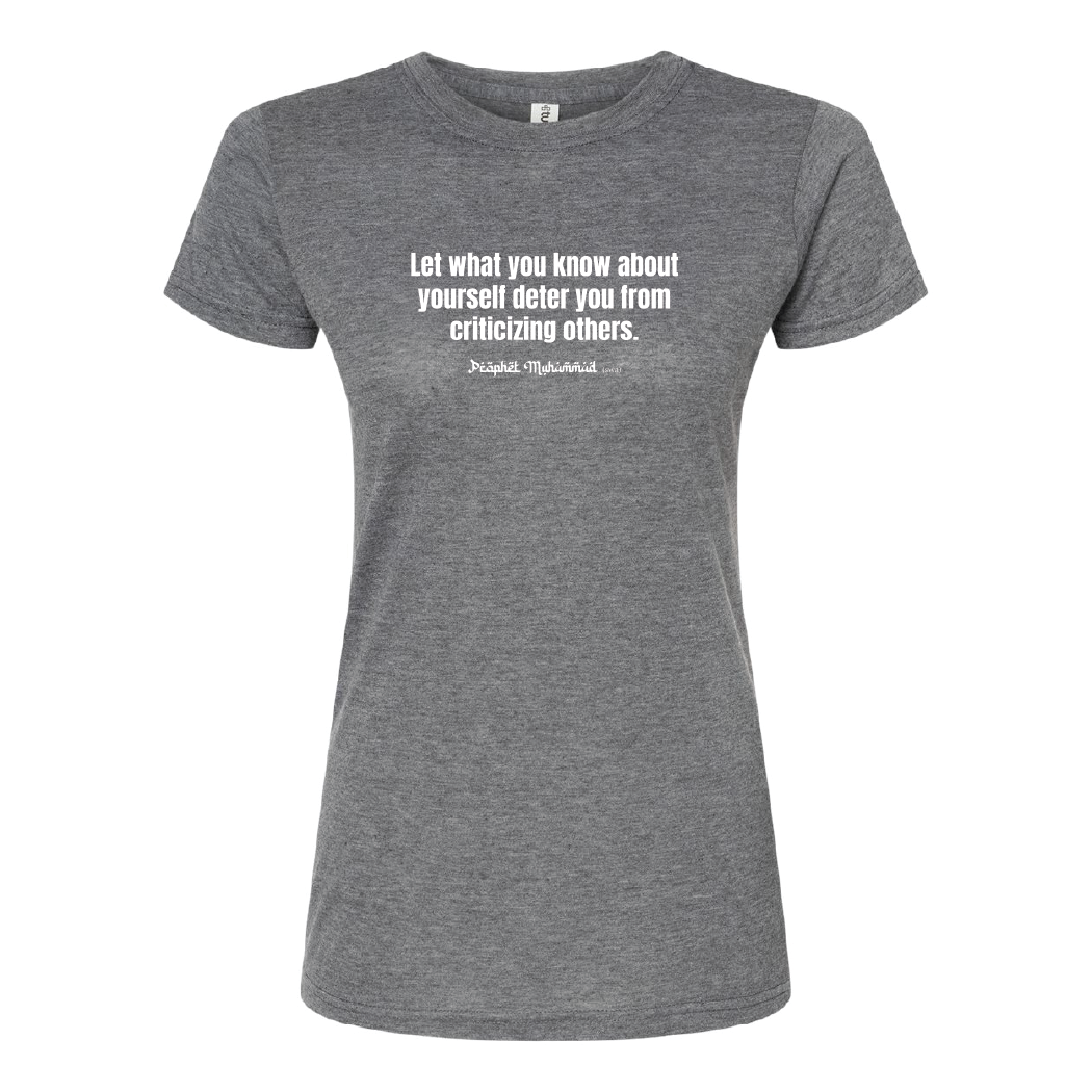 Criticizing Others Ladies Tee