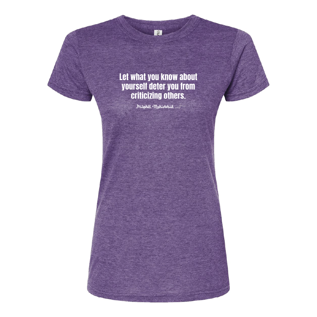 Criticizing Others Ladies Tee