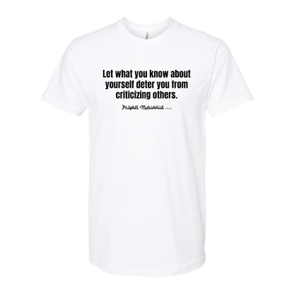 Criticizing Others Unisex Tee