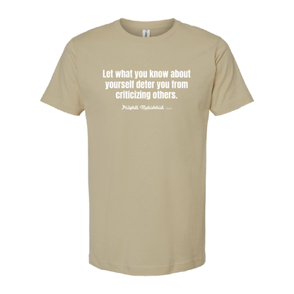 Criticizing Others Unisex Tee